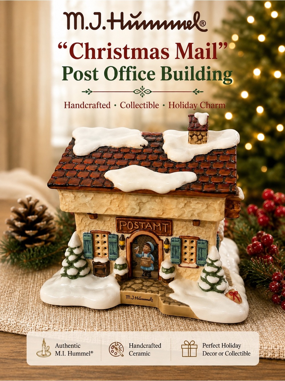 M.J. Hummel “Christmas Mail” Lighted Post Office |
Ceramic Christmas Village A99